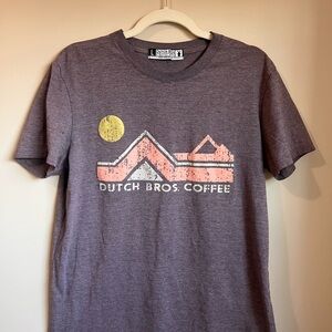 Dutch Bros Coffee Graphic T-Shirt - Purple and Pink